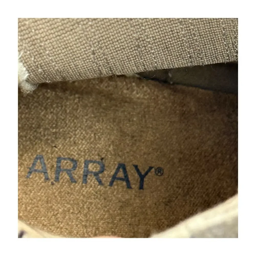 Array Womens Tan Suede Chelsea Ankle Boots Block Heel Size 10.5 - Picture 3 of 7